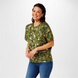 фланелка,дамски,ризи,biba,biba,twist,jersey,top,khaki,foil