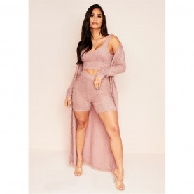 къси,панталони,дамски,къси,панталони,missy,empire,knit,high,waist,shorts,rose