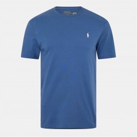Тениска Polo Ralph Lauren Men's Regular Fit Custom T-Shirt - Earth Blue тениска,облекла,на,разпродажба,мъжки,тениски,polo,ralph,lauren,men's,regular,fit,custom,t,shirt,earth,blue