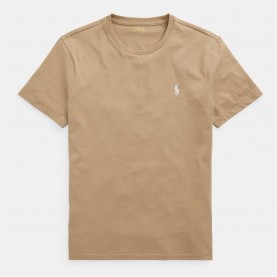 тениска,облекла,на,разпродажба,мъжки,тениски,polo,ralph,lauren,men's,regular,fit,custom,t,shirt,café,tan