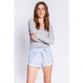 PJ Salvage Snowflake Short - Hellblau дамски,къси,панталони,дамски,облекла,размер,pj,salvage,salvage,snowflake,short,hellblau