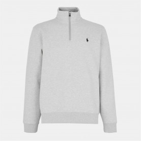 мъжки,ежедневни,облекла,мъжки,горнища,с,качулка,polo,ralph,lauren,tech,1,4,zip,fleece,light,sprt,hthr