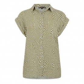 дамски,ризи,biba,biba,button,through,shirt,green,chevron