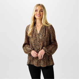 дамски,ризи,biba,biba,button,through,blouse,mini,cheetah