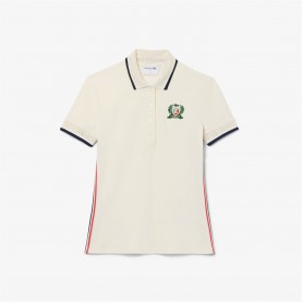 Блуза с яка Lacoste Women's Textured Short Sleeve Slim Fit Polo Shirt - Lapland блуза,с,яка,дамски,топове,lacoste,women's,textured,short,sleeve,slim,fit,polo,shirt,lapland