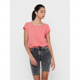 тениска,дамски,ризи,only,vic,short,sleeve,solid,t,shirt,tea,rose