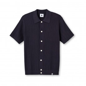 Риза Pretty Green Men's Short-Sleeve Plain Shirt - Navy риза,pretty,green,men's,short,sleeve,plain,shirt,navy
