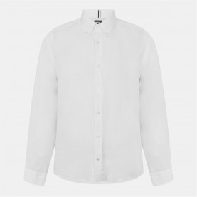 риза,облекла,на,разпродажба,мъжки,ризи,boss,men's,h,liam,long,sleeve,plain,shirt,white,100
