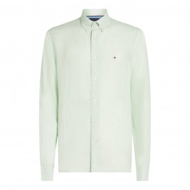 риза,облекла,на,разпродажба,мъжки,ризи,tommy,hilfiger,men's,pigment,dyed,long,sleeve,plain,shirt,opal,green