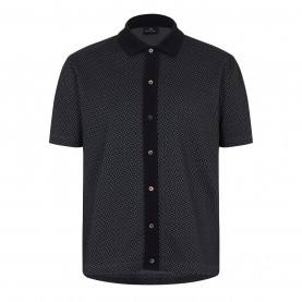 риза,с,къс,ръкав,облекла,на,разпродажба,мъжки,ризи,ps,paul,smith,men's,button,front,short,sleeve,patterned,shirt,black,79
