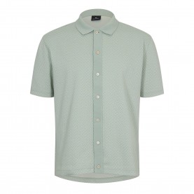 Риза с къс ръкав PS Paul Smith Mens Button Front Short Sleeve Patterned Shirt - Green 30 риза,с,къс,ръкав,мъжки,ризи,ps,paul,smith,men,s,button,front,short,sleeve,patterned,shirt,green,30