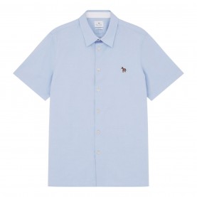 Риза PS Paul Smith Men's Short-Sleeve Plain Shirt - Blue 44 риза,облекла,на,разпродажба,мъжки,ризи,ps,paul,smith,men's,short,sleeve,plain,shirt,blue,44