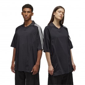 блуза,с,яка,мъжки,тениски,y3,men,s,3,stripe,short,sleeve,polo,shirt,black