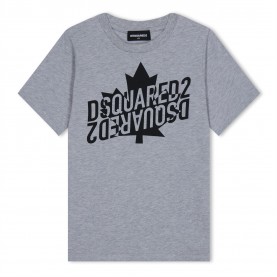 тениска,детски,3/4,панталони,dsquared2,kids',maple,logo,regular,fit,t,shirt,grey,dq979