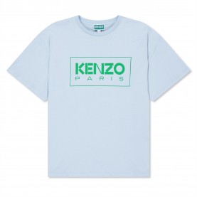 тениска,детски,3/4,панталони,kenzo,boys,logo,t,shirt,pale,blu,794