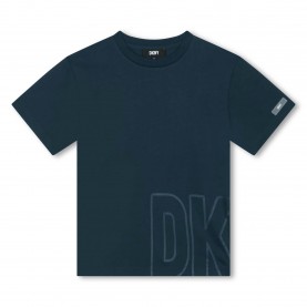 детска,тениска,dkny,unisex,kids,logo,print,regular,fit,t,shirt,navy,84w