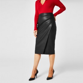 пола,поли,и,къси,панталони,biba,biba,pu,midi,skirt,black