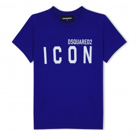 юношеска,тениска,детски,3/4,панталони,dsquared2,be,icon,cool,t,shirt,juniors,blue,dq861