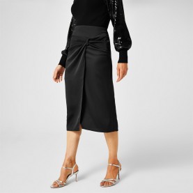 пола,поли,и,къси,панталони,biba,satin,twist,detail,skirt,black