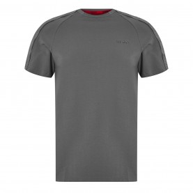 тениска,мъжки,пижами,hugo,sporty,tape,t,shirt,medium,grey,034