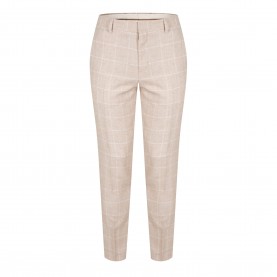 Панталони Boss Mens H-Genius Tailored Suit Trousers - Beige Check панталони,мъжки,панталони,тип,чино,boss,men,s,h,genius,tailored,suit,trousers,beige,check