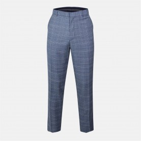 панталони,мъжки,панталони,тип,чино,ted,baker,ted,baker,checked,trousers,blue