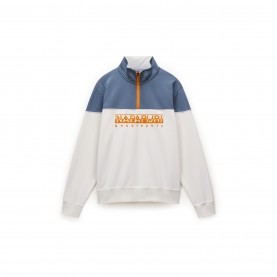Napapijri Men's quarter Zip Fleece - White Whisper облекла,на,разпродажба,мъжки,ежедневни,облекла,мъжки,горнища,с,качулка,napapijri,men's,quarter,zip,fleece,white,whisper