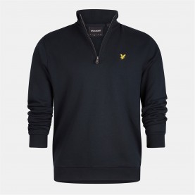 облекла,на,разпродажба,мъжки,туристически,полари,lyle,and,scott,men's,quarter,zip,fleece,dark,navy,z271