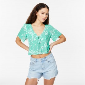 дамски,ризи,дамски,облекла,размер,jack,wills,keyhole,blouse,green,print