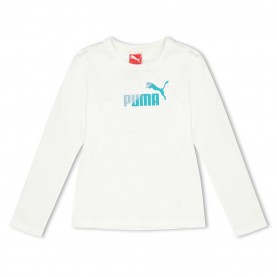 юношеска,тениска,разпродажба,puma,детски,3/4,панталони,детски,тениски,puma,ls,tee,juniors,white