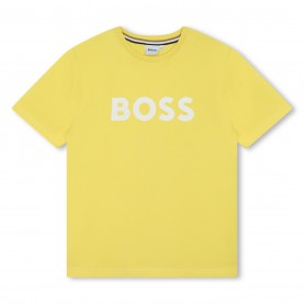 юношеска,тениска,детски,облекла,boss,large,logo,tee,juniors,yellow,508