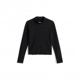 Тениска Tommy Hilfiger Kids Long-Sleeve T-Shirt - Black BDS тениска,tommy,hilfiger,kids,long,sleeve,t,shirt,black,bds