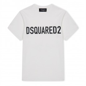 детска,тениска,детски,3/4,панталони,dsquared2,unisex,kids',logo,regular,fit,t,shirt,white,dq100