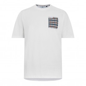 тениска,мъжки,тениски,aquascutum,checked,t,shirt,white,check