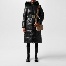 яке,дамски,якета,и,палта,barbour,international,women's,saskia,hooded,long,sleeve,long,puffer,jacket,black