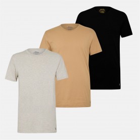 Тениска Polo Ralph Lauren 3-pack T-shirts - Camel/Gry/Blk тениска,облекла,на,разпродажба,мъжки,тениски,polo,ralph,lauren,3,pack,t,shirts,camel,gry,blk