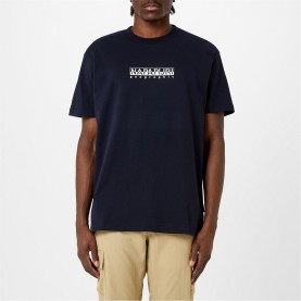 тениска,мъжки,тениски,napapijri,small,box,logo,short,sleeve,t,shirt,navy