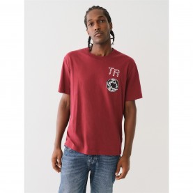 тениска,с,къс,ръкав,мъжки,тениски,true,religion,multi,graphic,crew,tee,burgundy