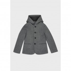 юношеско,палто,детски,облекла,emporio,armani,hooded,coat,juniors,grey,multi