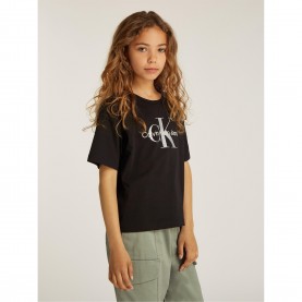 тениска,calvin,klein,jeans,kids,monologo,glitter,t,shirt,ck,black,beh