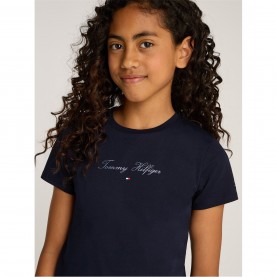 тениска,детски,облекла,tommy,hilfiger,tommy,script,slim,tee,ss,navy,c1g