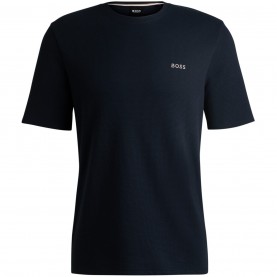 Тениска Boss Mens BOSS Bodywear Waffle T-Shirt with Structured Design - Navy 403 тениска,boss,mens,boss,bodywear,waffle,t,shirt,with,structured,design,navy,403