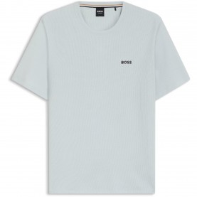тениска,мъжки,блузи,с,яка,мъжки,тениски,мъжки,потници,boss,mens,boss,bodywear,waffle,t,shirt,with,structured,design,open,blue,499