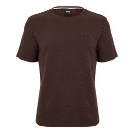тениска,мъжки,тениски,boss,men's,waffle,t,shirt,structured,design,brown,207
