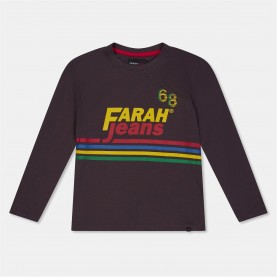 детски,тениски,детски,облекла,farah,chst,graphic,t,jn99,red