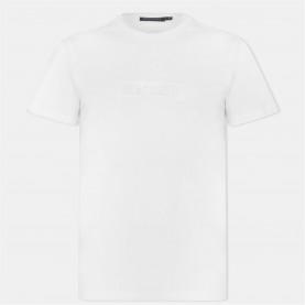тениска,мъжки,тениски,mallet,box,logo,t,shirt,white