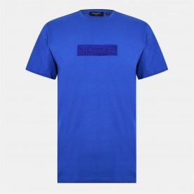 тениска,мъжки,тениски,mallet,box,logo,t,shirt,cobalt,blue