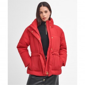 Яке Barbour International Women's Cindy Short Puffer Jacket - Scarlett яке,дамски,якета,и,палта,barbour,international,women's,cindy,short,puffer,jacket,scarlett