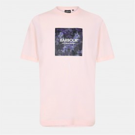 Тениска Barbour International Camo Graphic Print T-shirt - Qurtz Pink PI59 тениска,облекла,на,разпродажба,мъжки,тениски,barbour,international,camo,graphic,print,t,shirt,qurtz,pink,pi59