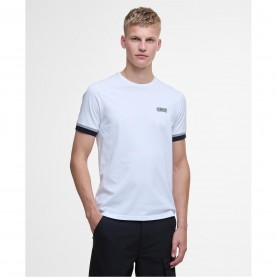 тениска,мъжки,тениски,barbour,international,evan,tipped,t,shirt,white,wh12